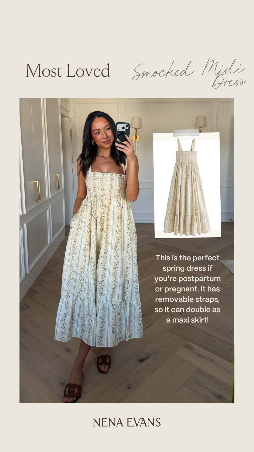 Your favorite last week 🤍 Wearing size S midi dress (exact color is low stock but comes in other colors and patterns) 

spring outfit, spring fashion, easter dress, easter outfit, spring dresses, vacation outfit, summer dress, skirt, mom outfit, postpartum outfit, pregnancy outfit 

#LTKSaleAlert #LTKSeasonal #LTKmomlife