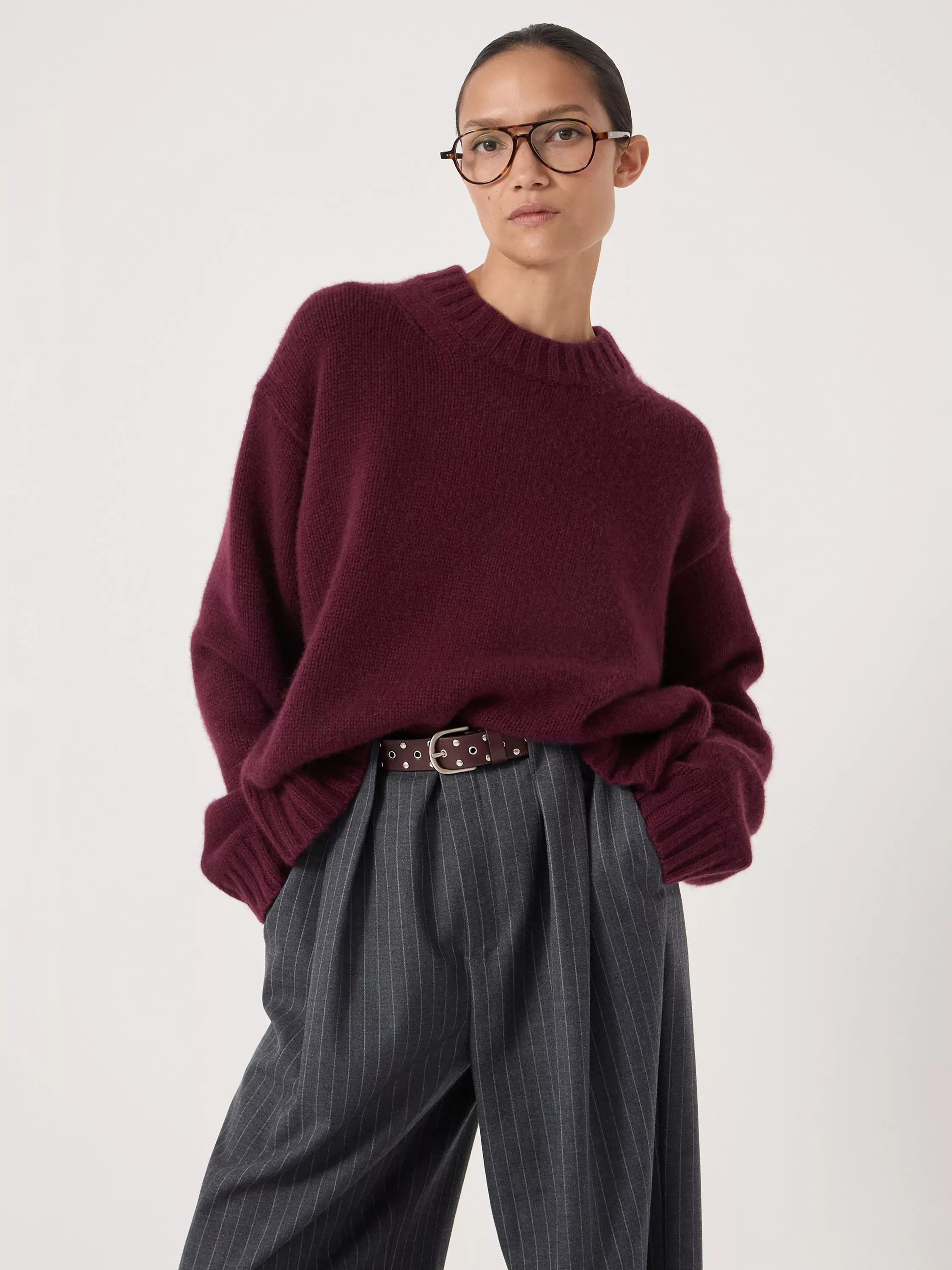 HUSH Cora Chunky Cashmere Jumper | John Lewis (UK)