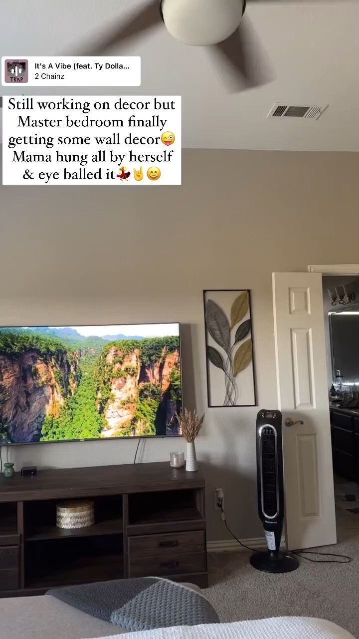 Gold silver gray metal leaf wall decor from Amazon 2 pack 
Master bedroom 
Gold full length mirror 

#LTKfamily #LTKhome #LTKunder100