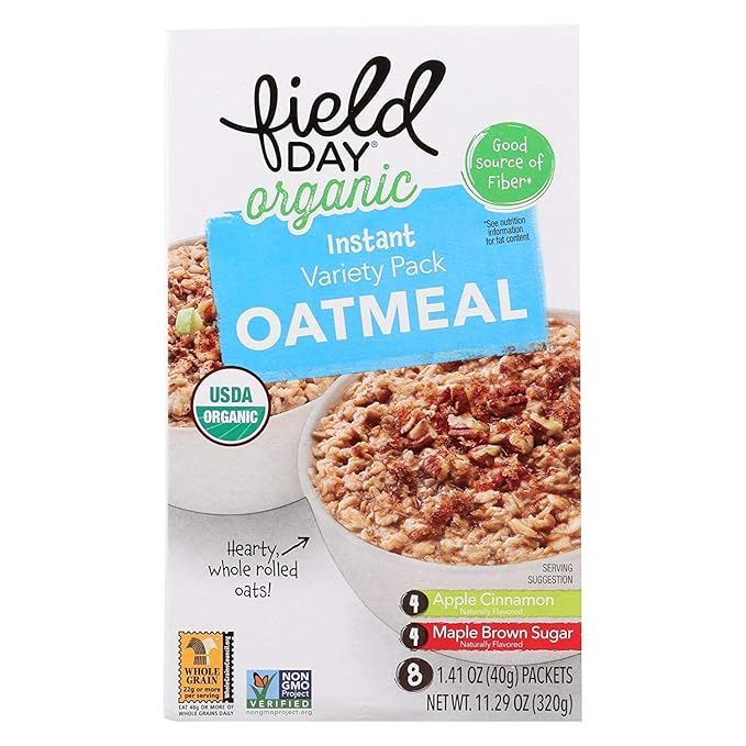Field Day, Inst Oatmeal, Og2, Variety, Pack of 6, Size - 11.29 OZ, Quantity - 1 Case | Amazon (US)
