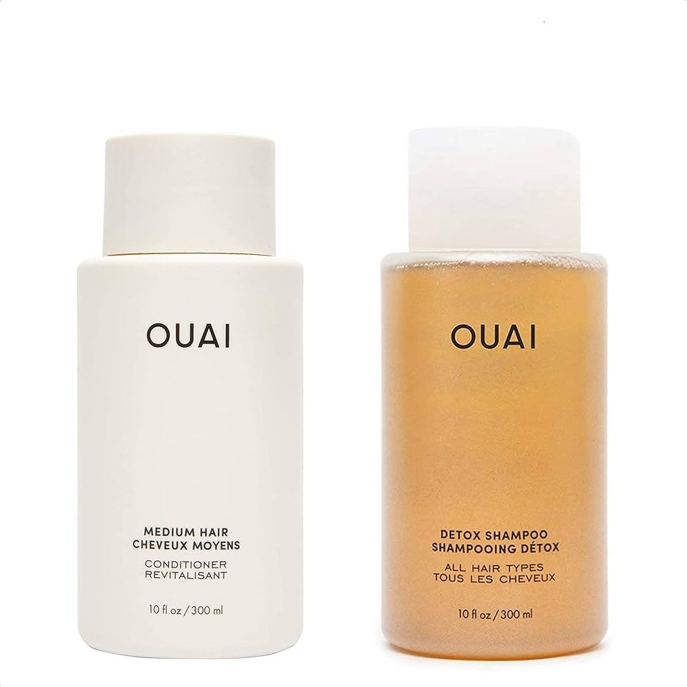 OUAI Clarifying Bundle - Detox Shampoo & Conditioner for Strengthening, Adding Shine & Removing B... | Amazon (US)