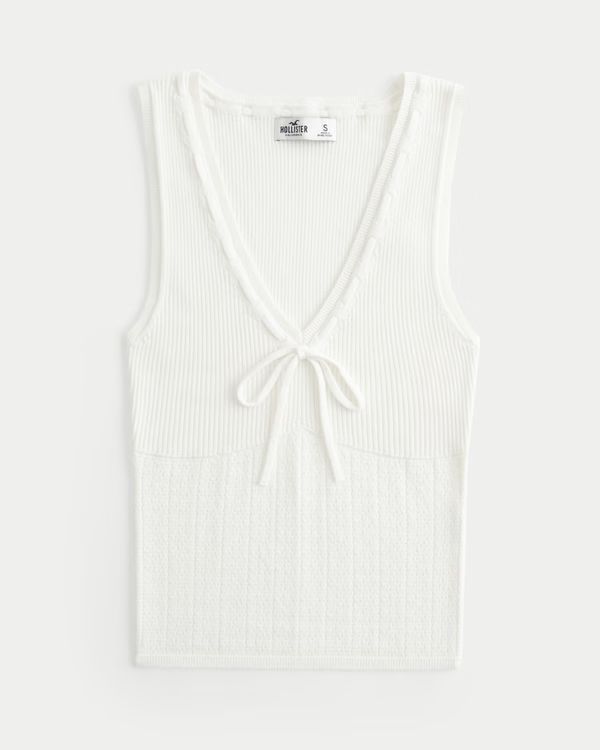 V-Neck Sweater Tank | Hollister (US)