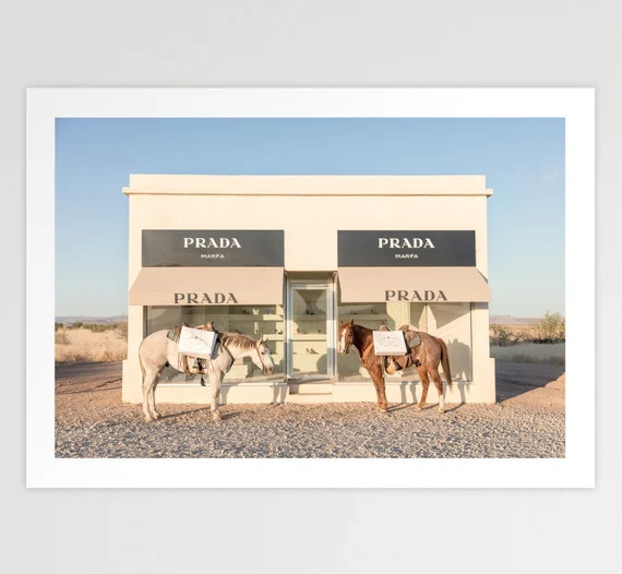 Two Horses Marfa Art Print, designer wall art | Etsy (US)