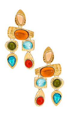 petit moments Multi Stone Earrings in Sunset from Revolve.com | Revolve Clothing (Global)