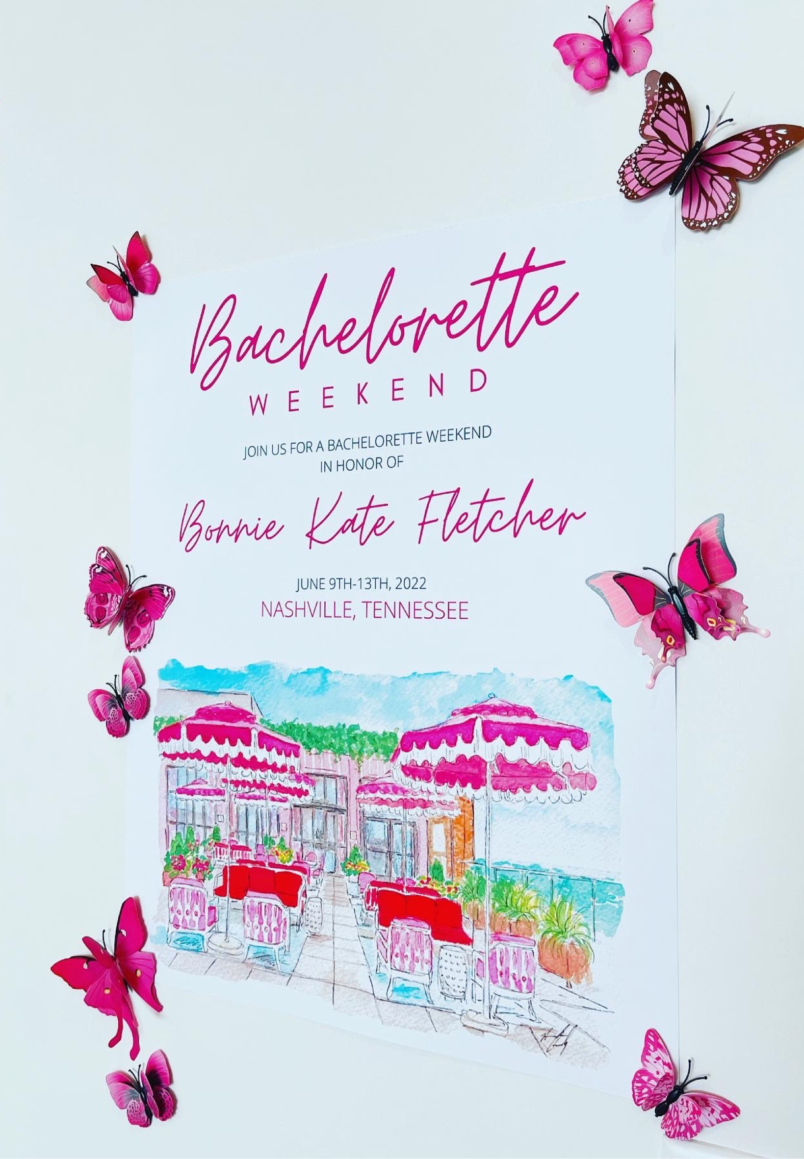 Nashville Bachelorette Trip Decor was not complete without 3D butterfly wall stickers!!! 

#LTKunder50 #LTKhome #LTKtravel