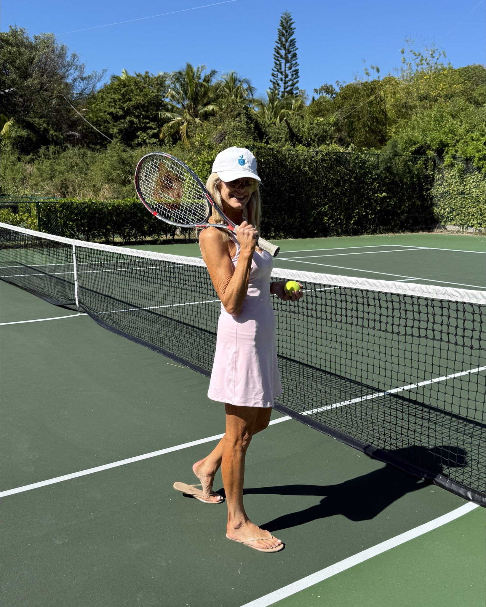 Pink tennis dress with built in shorts - size S 

#LTKTravel #LTKActive #LTKFindsUnder100