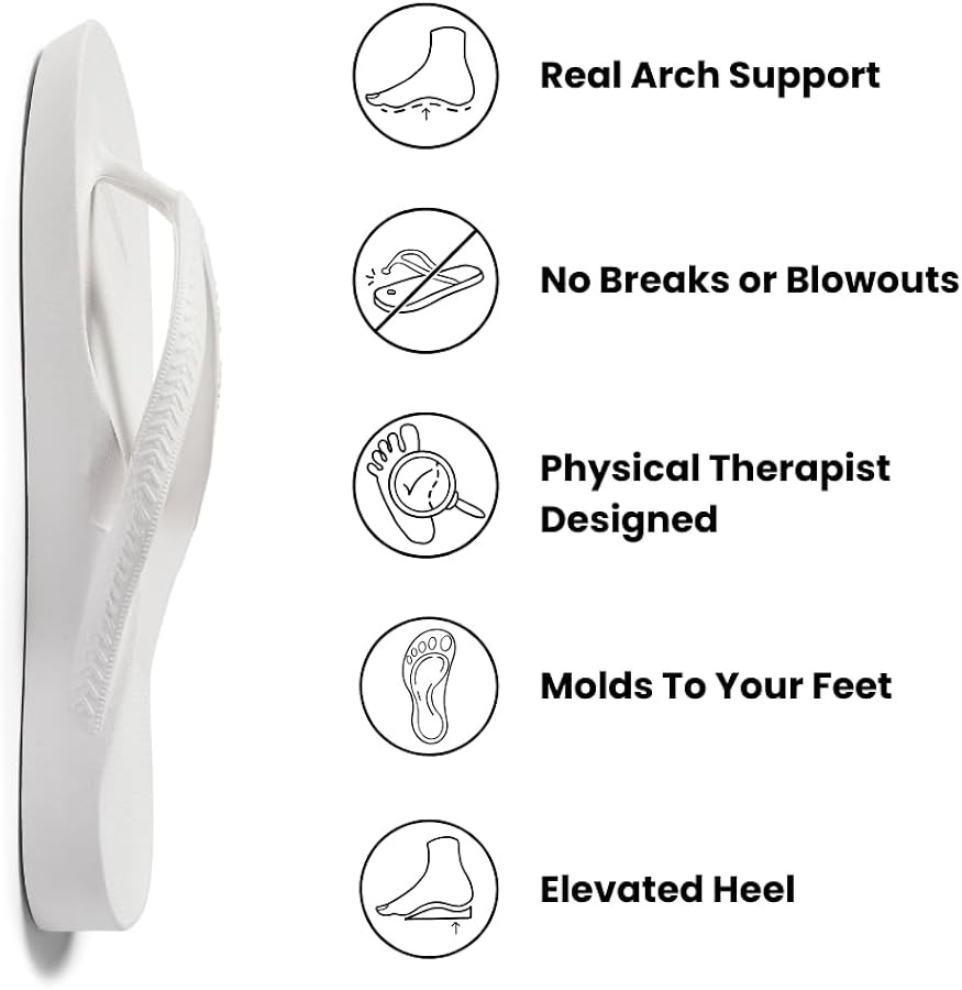 Archies Arch Support Flip Flops for Men & Women – Orthotic Sandals for Plantar Fasciitis Relief... | Amazon (US)