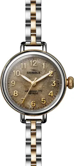 Shinola Birdy Petoskey Bracelet Watch, 34mm | Nordstrom | Nordstrom