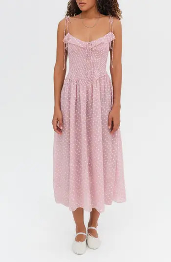 Maxine Clip Dot Maxi Sundress | Nordstrom