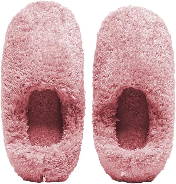 Women's Winter Slippers Cozy Thermal Fuzzy Slippers Non-Slip Closed Toe House Slide Shoes Indoor ... | Amazon (US)