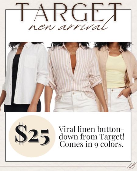 Linen button downs from Target for under $25! 

#LTKstyletip #LTKSeasonal #LTKfindsunder50