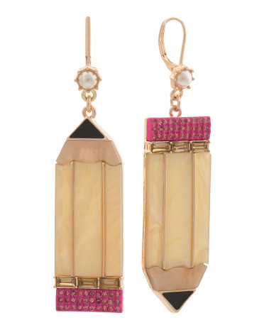 Pencil Statement Earrings | TJ Maxx