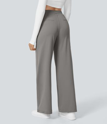 Women’s Halara Flex™ DayStretch High Waisted Pocket Straight Leg Work Pants - Halara | HALARA