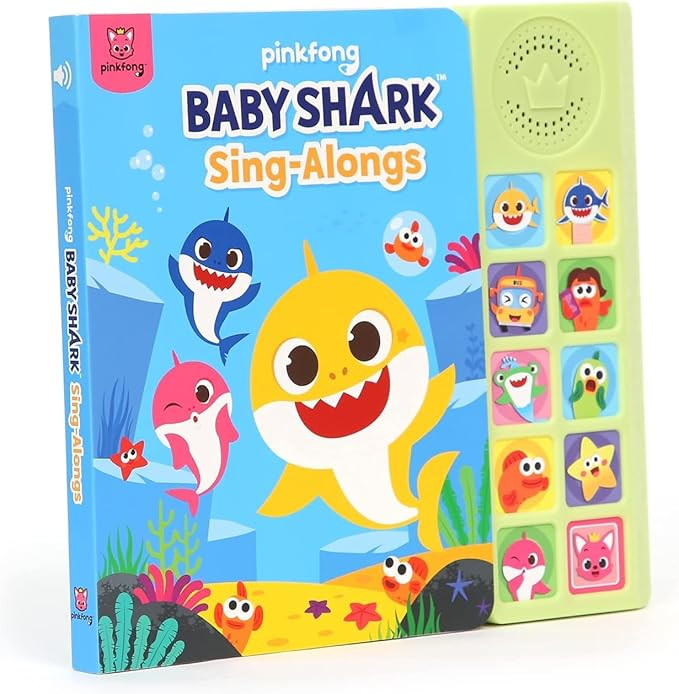 Baby Shark Sing-Alongs 10 Button Sound Book | Baby Shark Toys | Learning & Education Toys | Inter... | Amazon (US)