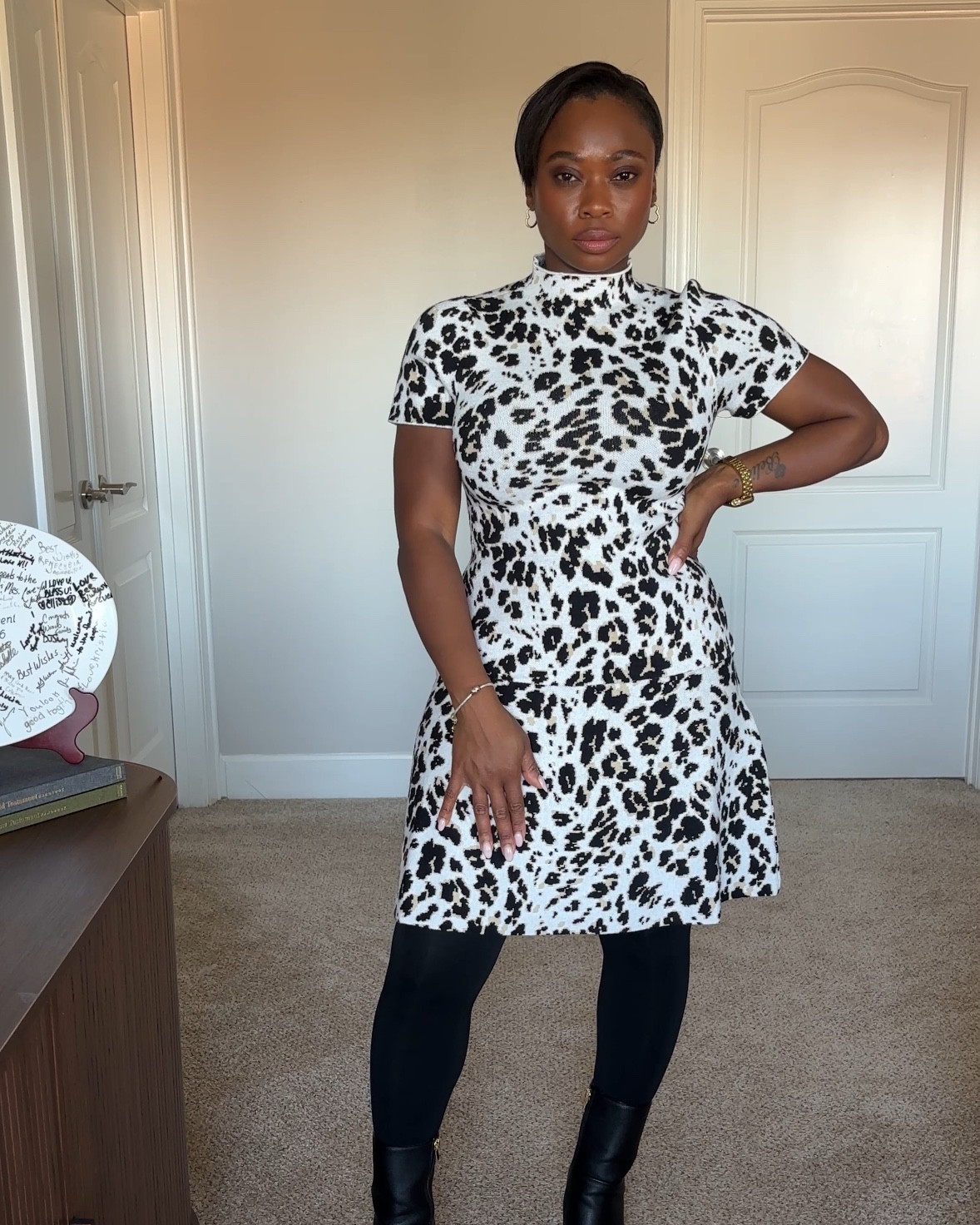 Sweater dress, wearing sz small. Year round dresss

#LTKStyleTip #LTKOver40 #LTKootd