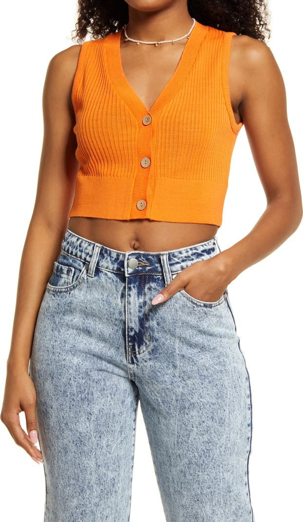 Women's Crop Sweater Vest | Nordstrom | Nordstrom