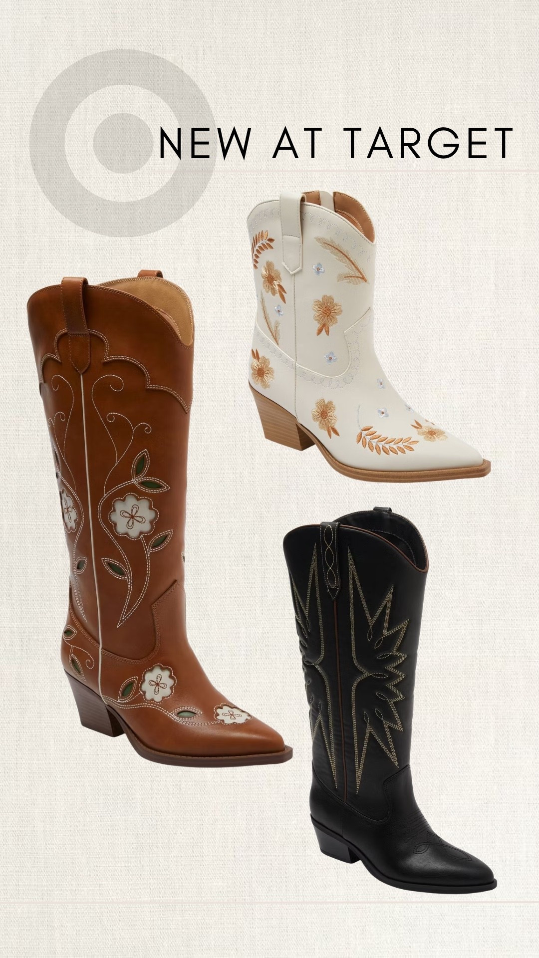 New cowboy boots at target

#LTKootd #LTKSeasonal #LTKdayinmylife
