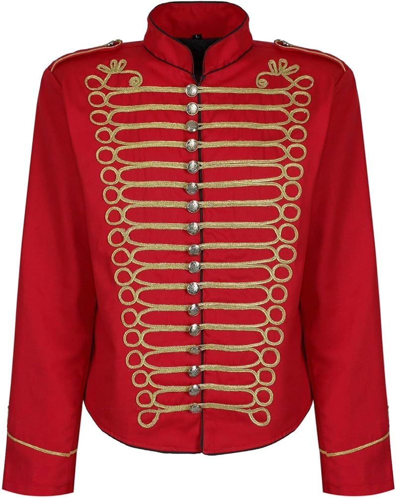 Ro Rox Napoleon Military Drummer Parade Jacket Steampunk Military Jacket | Amazon (US)