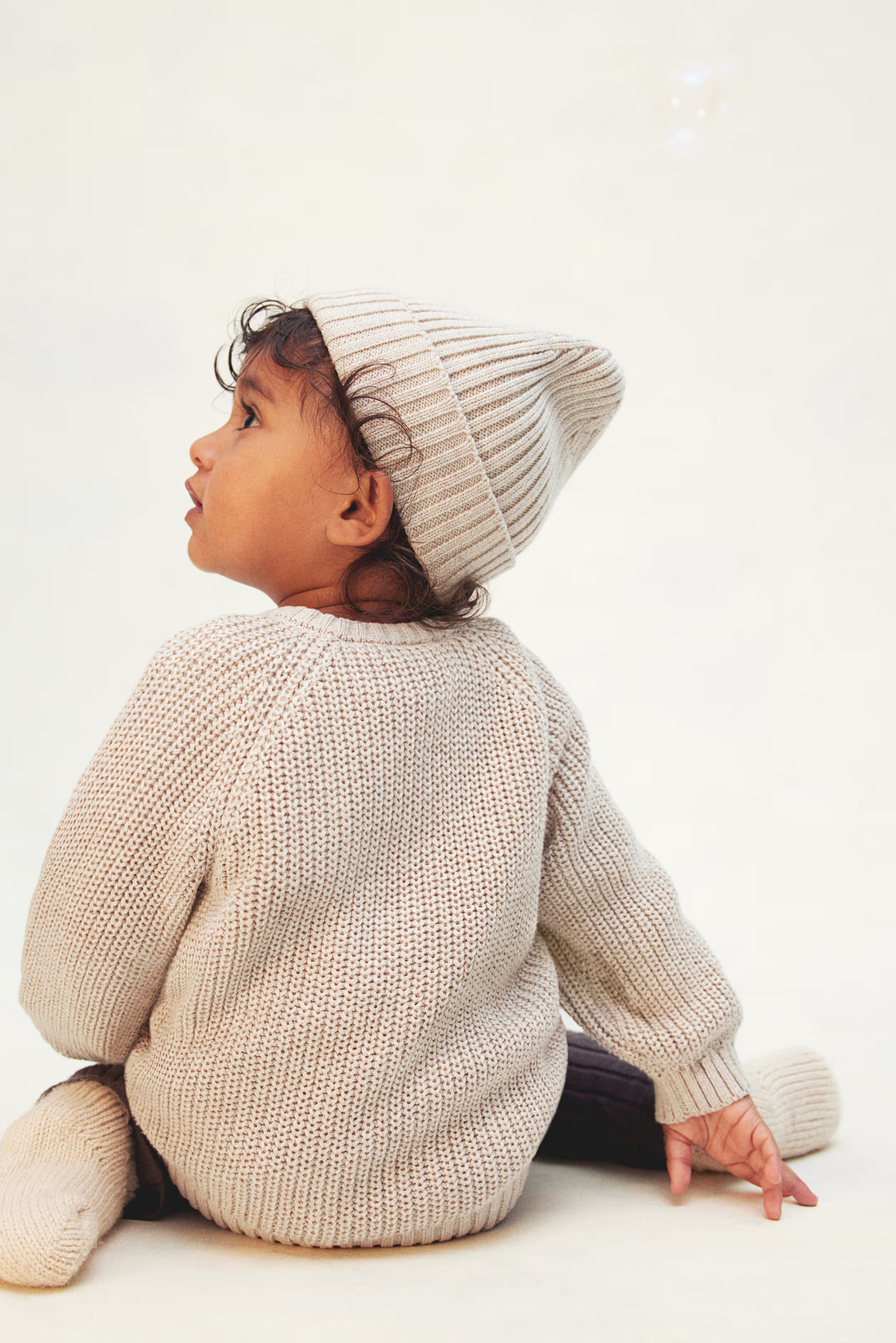 Wool-Knit Beanie - Brown - Kids | H&M US | H&M (US + CA)