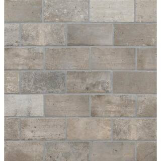 Capella Taupe Brick 5 in. x 10 in. Matte Porcelain Floor and Wall Tile (5.55 sq. ft. /Case) | The Home Depot