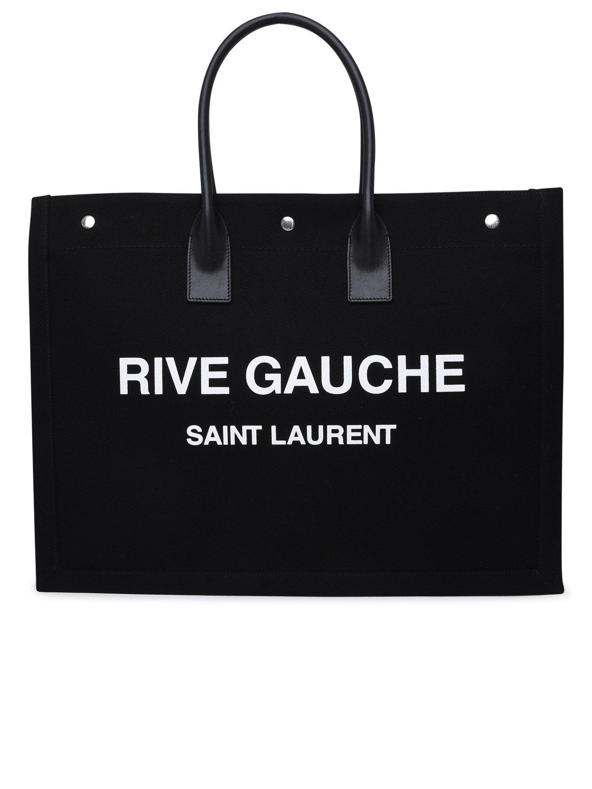 Saint Laurent Rive Gauche Logo Printed Tote Bag | Cettire Global