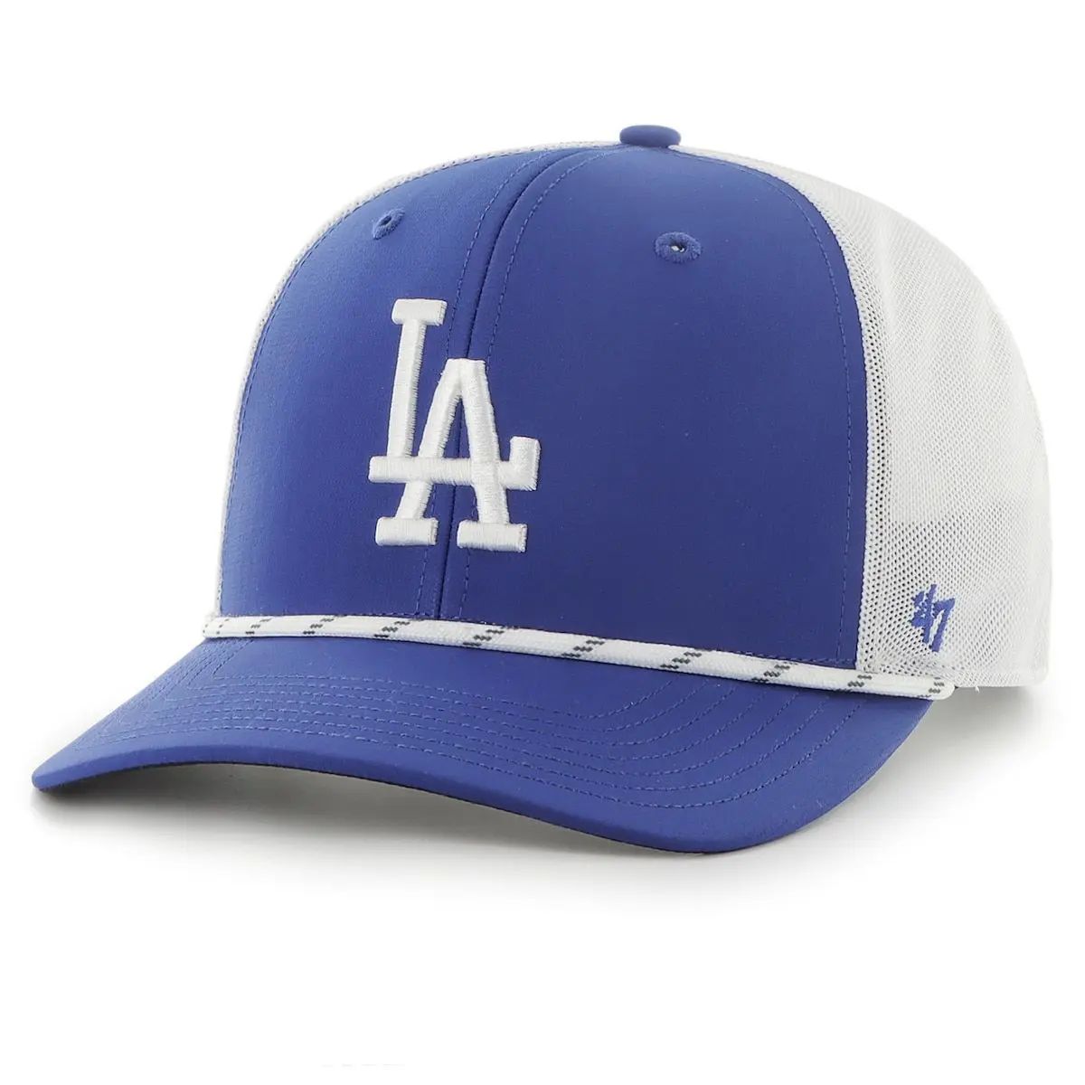 Men's '47 Royal/White Los Angeles Dodgers Burden Trucker Snapback Hat at Nordstrom, Size One Size Oz | Nordstrom
