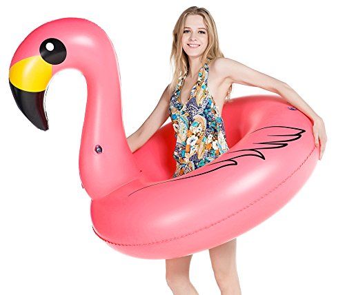 Jasonwell Giant Inflatable Flamingo Pool Float Party Tube with Rapid Valves Summer Beach Swimming Po | Amazon (US)