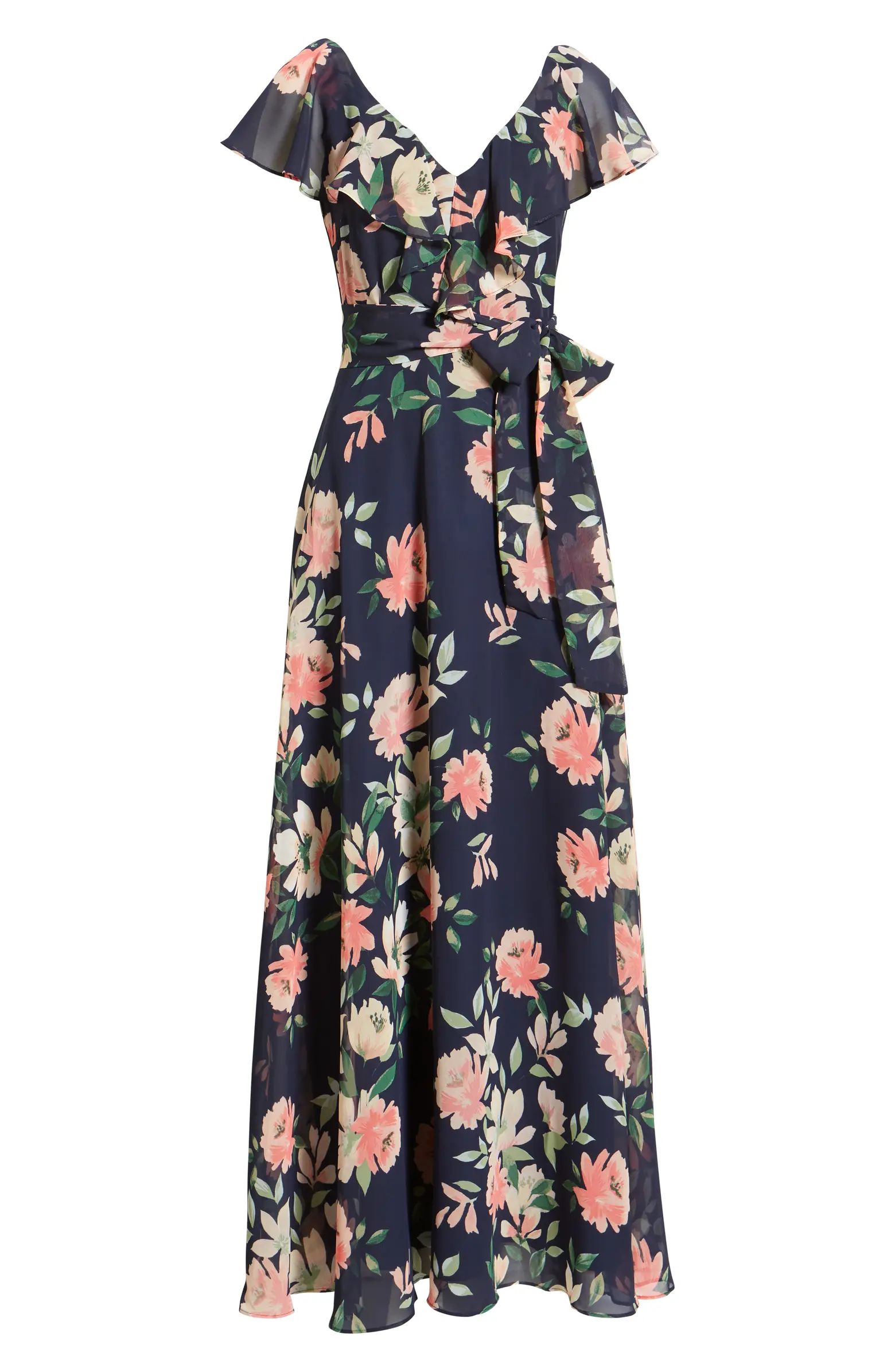 Eliza J Ruffle Floral Maxi Dress | Nordstrom | Nordstrom