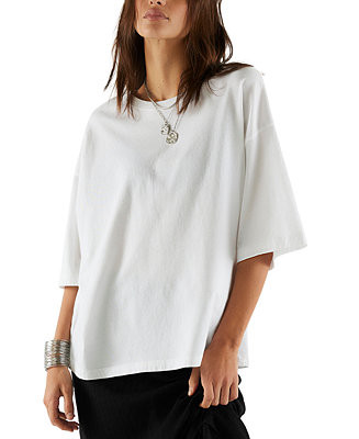 Women's Perfect Oversized Crewneck T-Shirt | Macy's