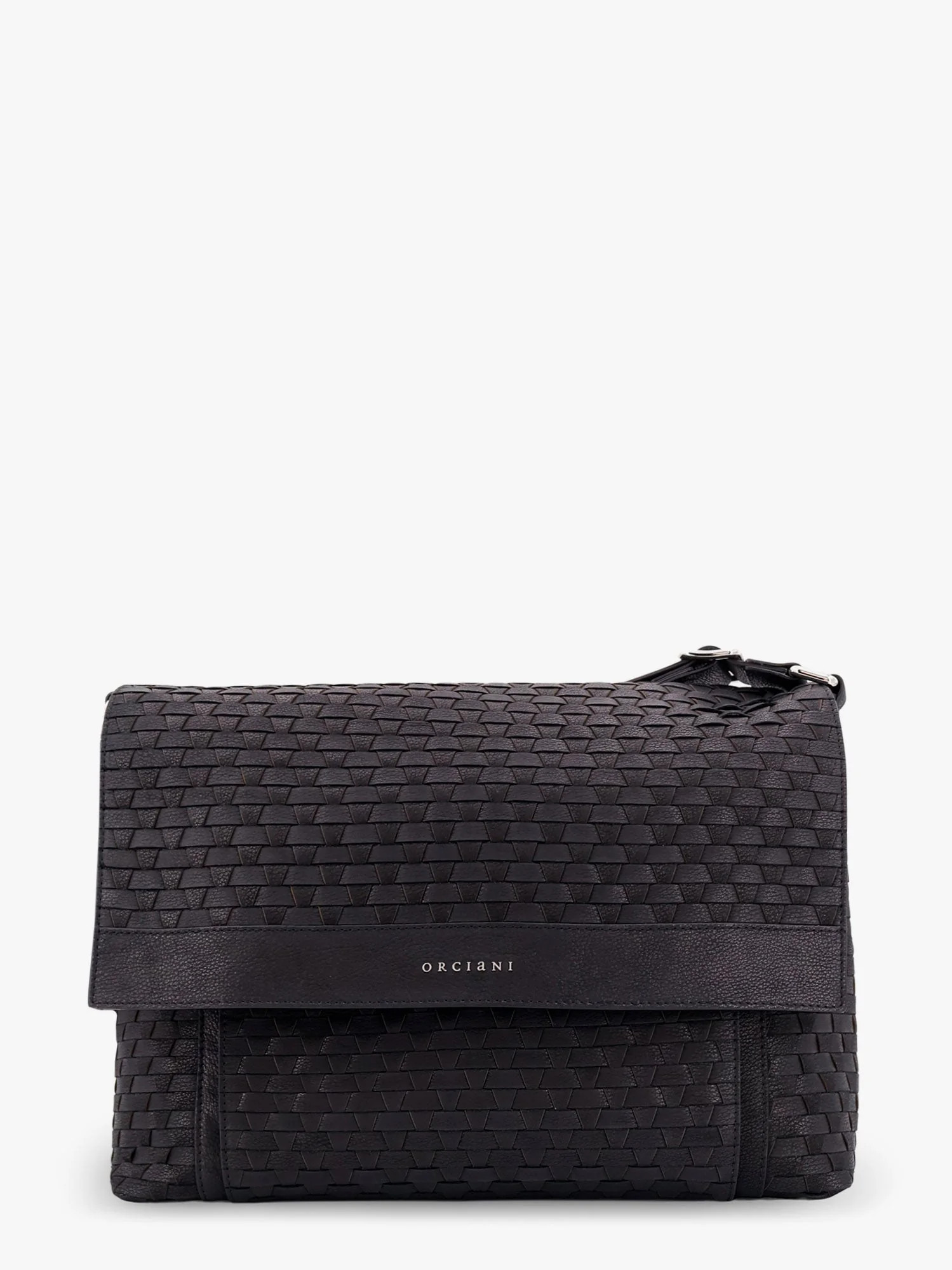 Leather shoulder bag with interwined motif - ORCIANI - gender_Man | Nugnes 1920