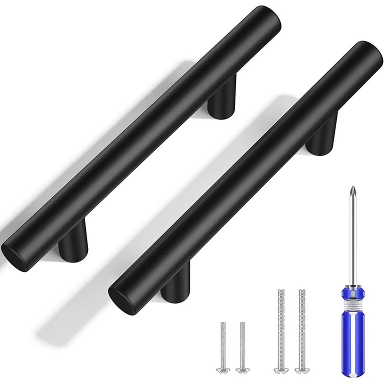 10 Pack 3 Inch Hole Center Cabinet Handles Drawer Pulls for Kitchen Matte Black Cabinet Pulls Sta... | Walmart (US)