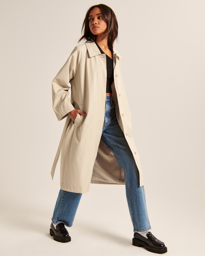 Women's Drapey Mac Coat | Women's Coats & Jackets | Abercrombie.com | Abercrombie & Fitch (US)