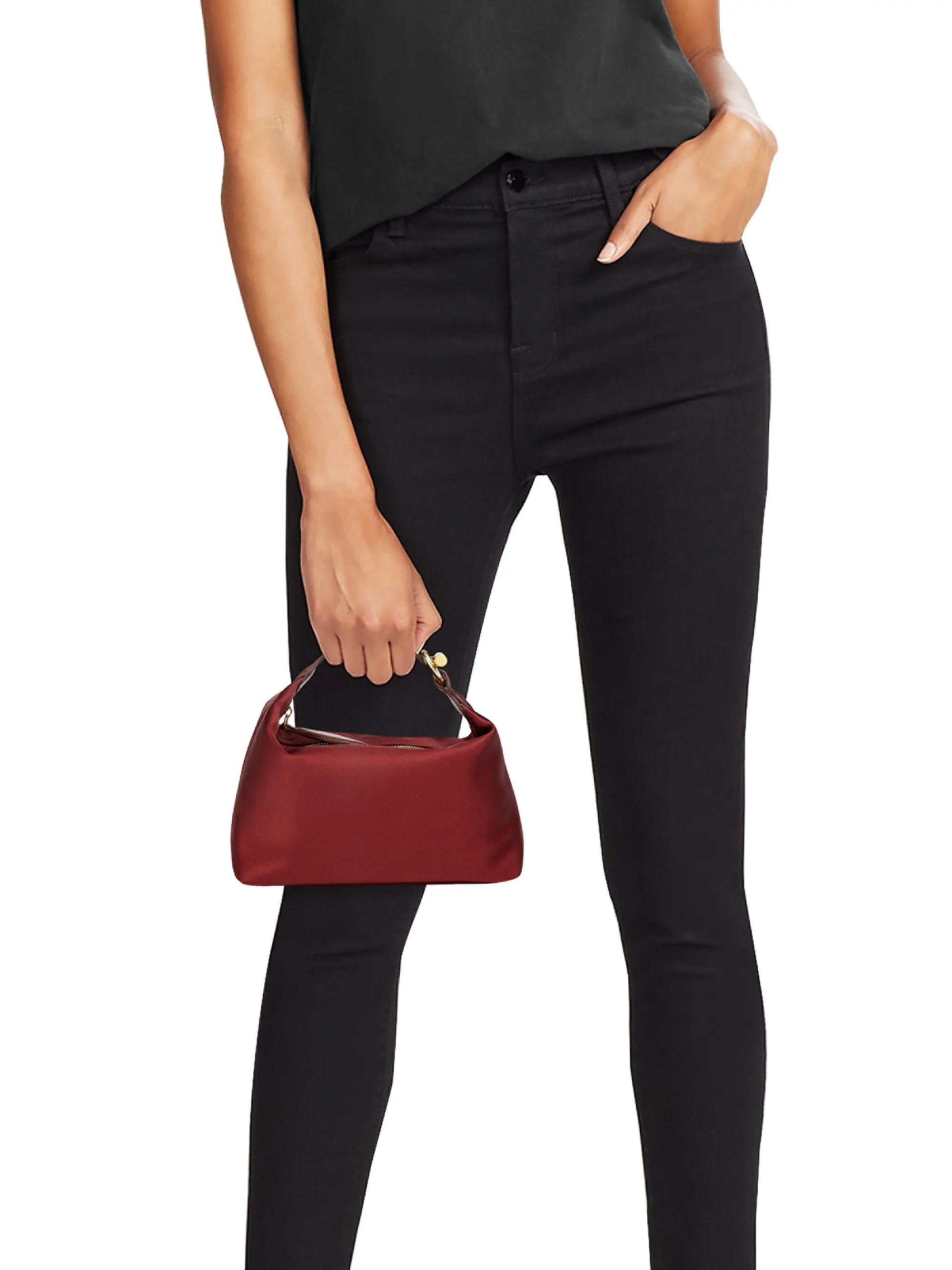 Satin Pillow Pouch Micro Top Handle Bag | Saks Fifth Avenue