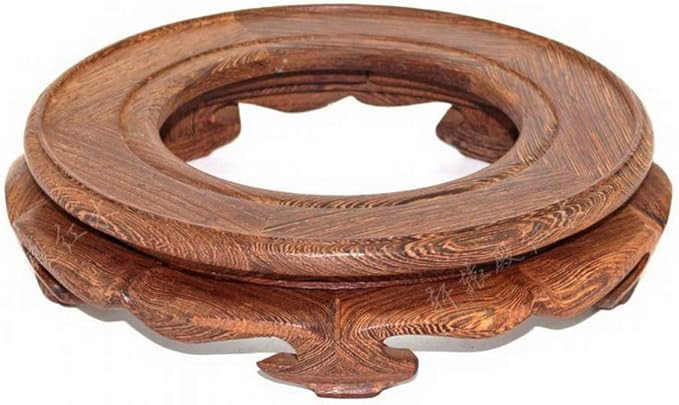 GOLDY&WENDY Oriental Asian Solid Wooden Vase Stand Crystal Ball Stand for Display Stands Collecti... | Amazon (US)