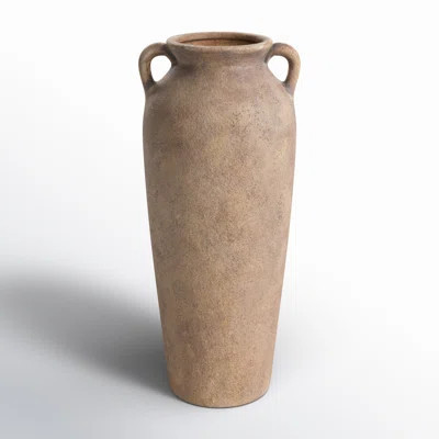 Birch Lane™ Brera Ceramic Antique Style Textured Vase With Shadings And Handles | Wayfair North America