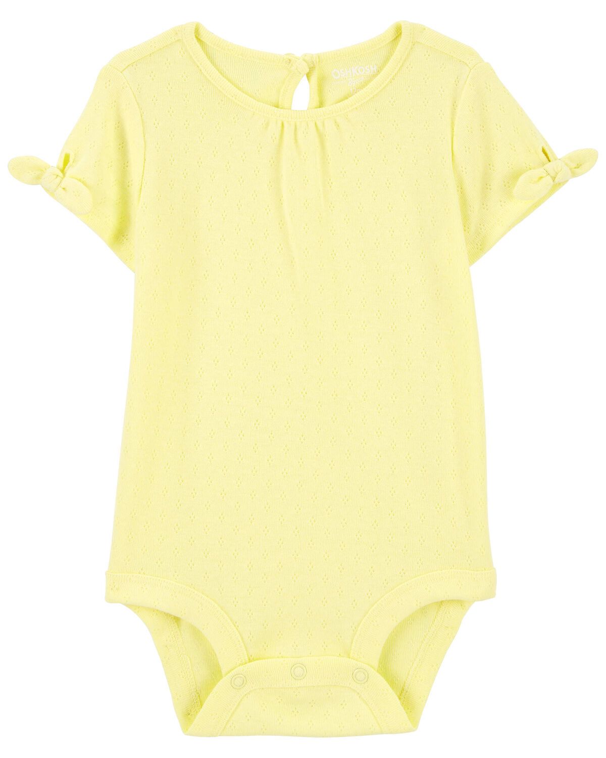 Yellow Baby Pointelle Bodysuit | carters.com | Carter's
