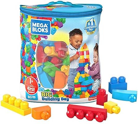 Mega Bloks First Builders Big Building Bag with Big Building Blocks, Building Toys for Toddlers (... | Amazon (US)