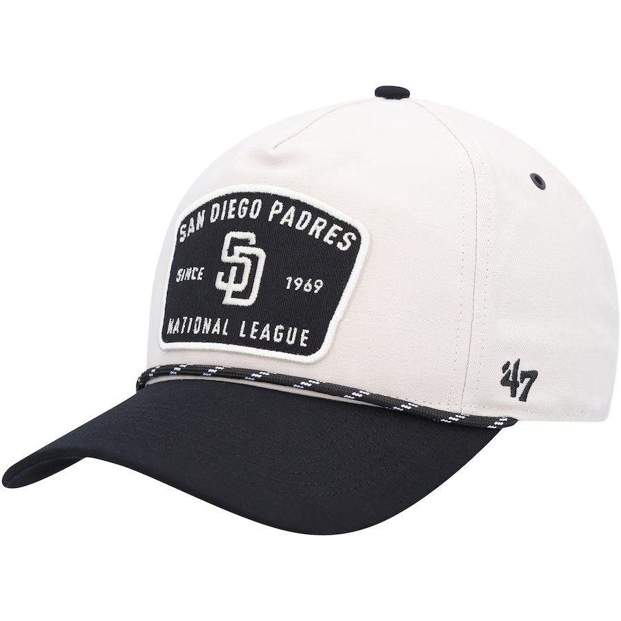 Men's San Diego Padres '47 Tan/Black Lunar Hitch Adjustable Snapback Hat | MLB Shop