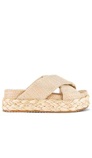 Blume Slide in Light Natural Raffia | Revolve Clothing (Global)