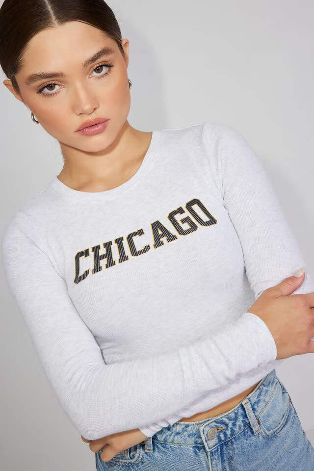 Kimmy Long Sleeve Crewneck Top | Garage Clothing