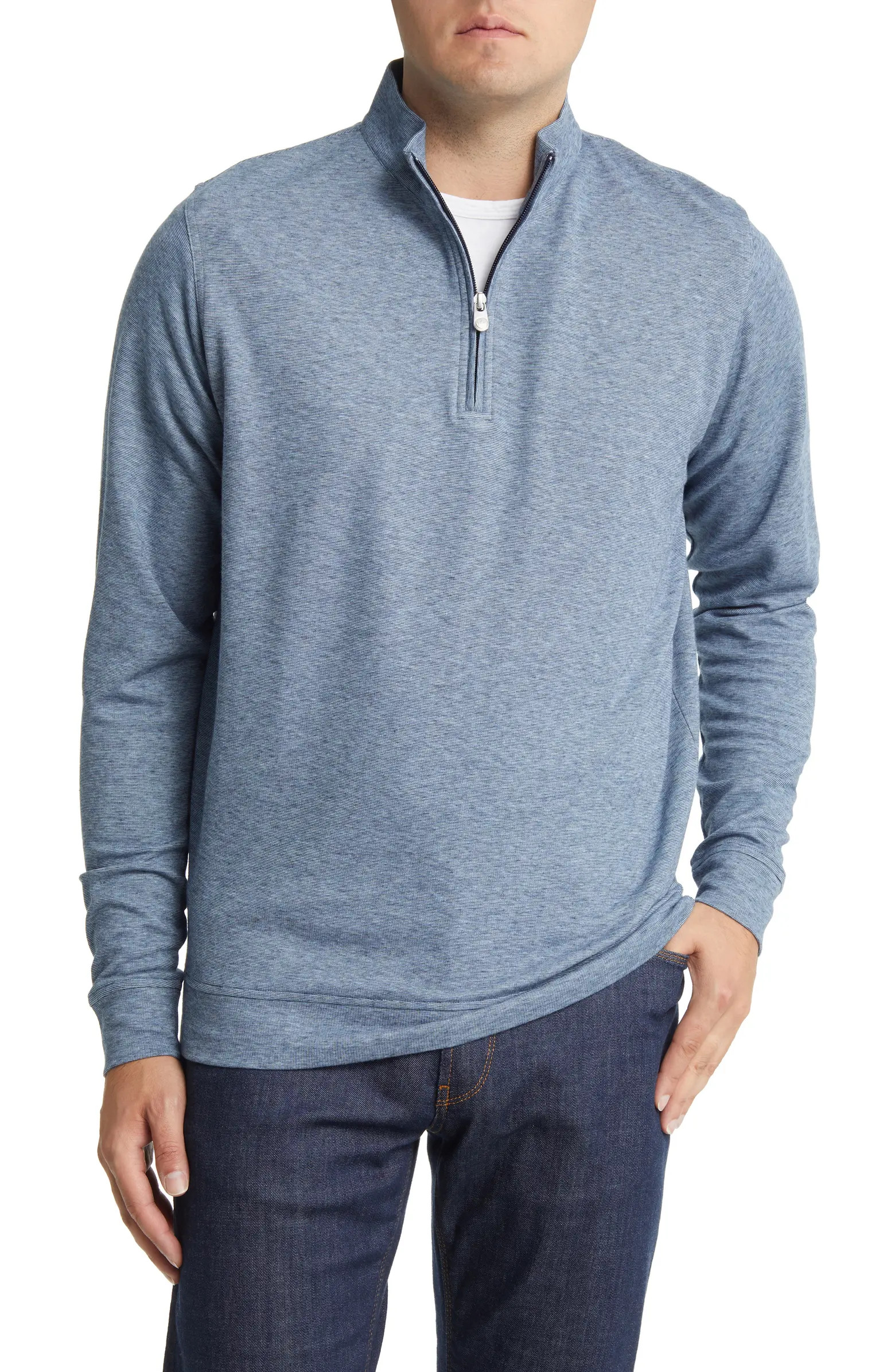 Stripe Crown Comfort Quarter Zip Pullover | Nordstrom