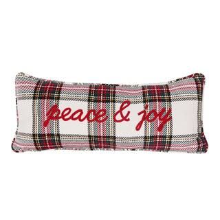 Winter Woodlands Plaid Peace & Joy Pillow by Ashland® | Michaels Stores