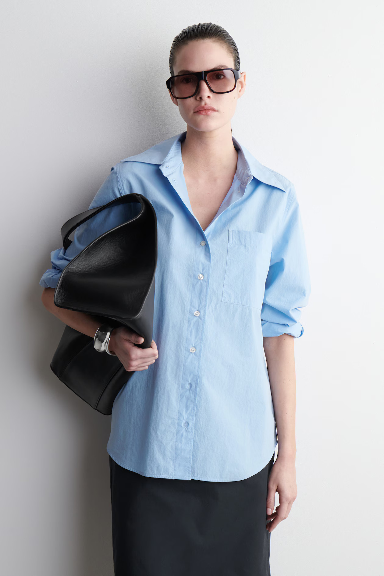 OVERSIZED TAILORED SHIRT - LIGHT BLUE | COS UK