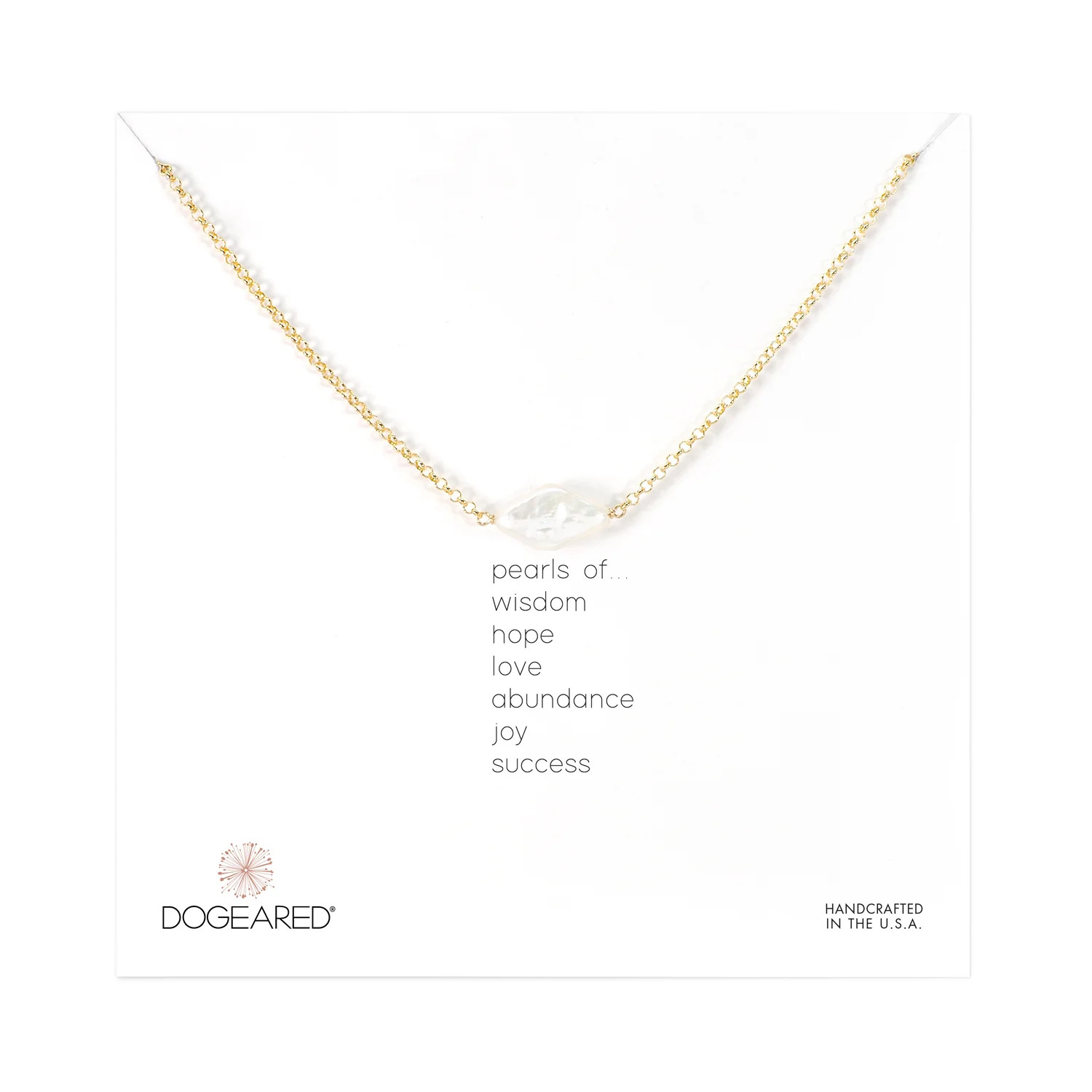 centered diamond pearl necklace | Dogeared