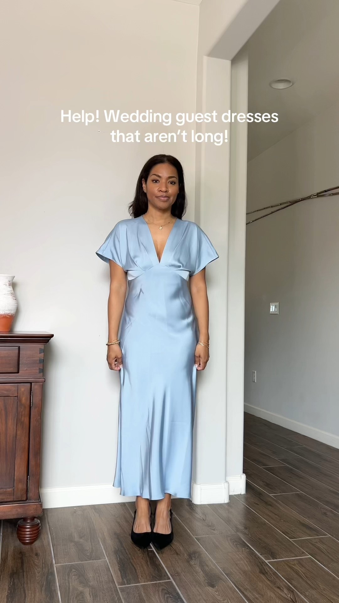 Wedding guest dresses that aren’t long! I’m wearing a medium in these. I recommend sizing up in all IF you are between sizes as they tend to run small and I also am bigger bust 

#ltkfindsunder100 #ltkwedding #ltkparties

 #ltkwatchnow