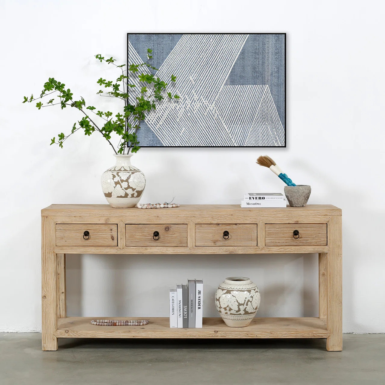 Longshore Tides PorfÃ­rio 70" Wide 4 Drawer Pine Wood Sideboard | Wayfair | Wayfair North America