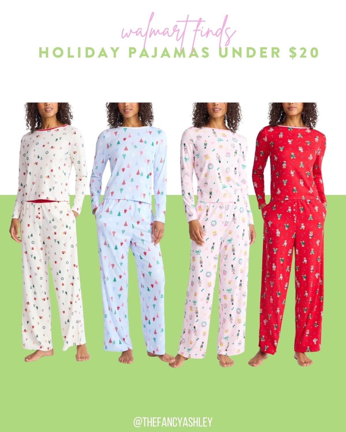 Walmart find - holiday PJs under $20! If you haven't grabbed PJs yet, this is your sign - these will go quick, run don't walk #WalmartFinds #HolidayPajamas #UnderTwenty #ChristmasPJs #WalmartFashion #CozyPJs #FestivePajamas #HolidayFinds

#LTKSeasonal #LTKHoliday #LTKFindsUnder50