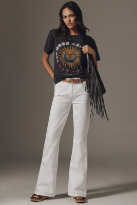 MOTHER The Weekender Mid-Rise Flare Jeans | Anthropologie (US)