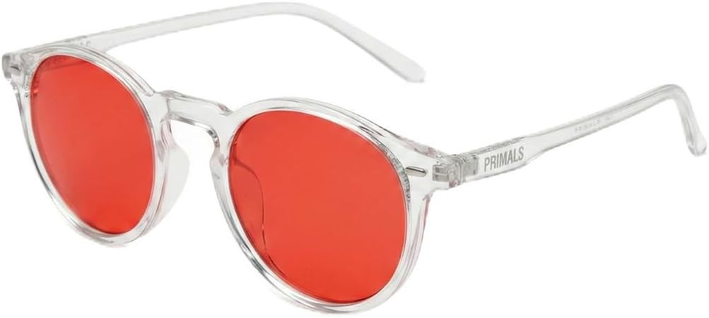 PRIMALS Blue Light Blocking Glasses - Extra Strength - Blocks 99.9% Blue Light - Improves Sleep & Focus - Computer/Gaming/TV/Phones - (Red Lens + Clear Frame) | Amazon (US)