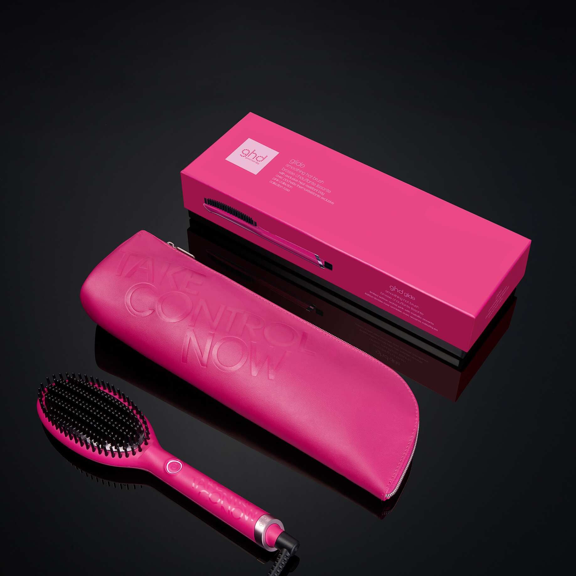 GLIDE SMOOTHING HOT BRUSH, LIMITED EDITION - ORCHID PINK | ghd (US)